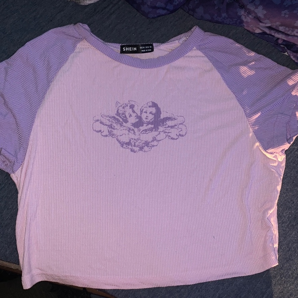 Purple Angel Crop Top